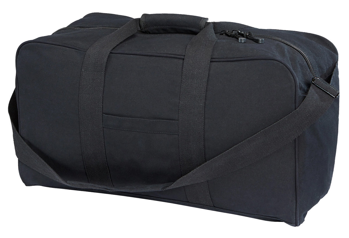 US PeaceKeeper 24" Black Canvas Gear Bag with 4 Exterior Pockets