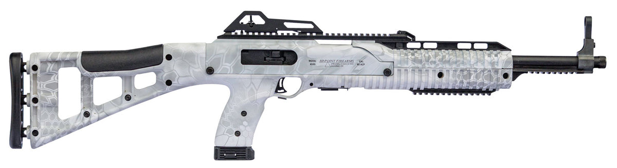 Hi-Point 4595TSKRYP 4595TS .45 ACP Carbine, 17.5" Barrel, 9+1, Kryptek Yeti Skeletonized Stock