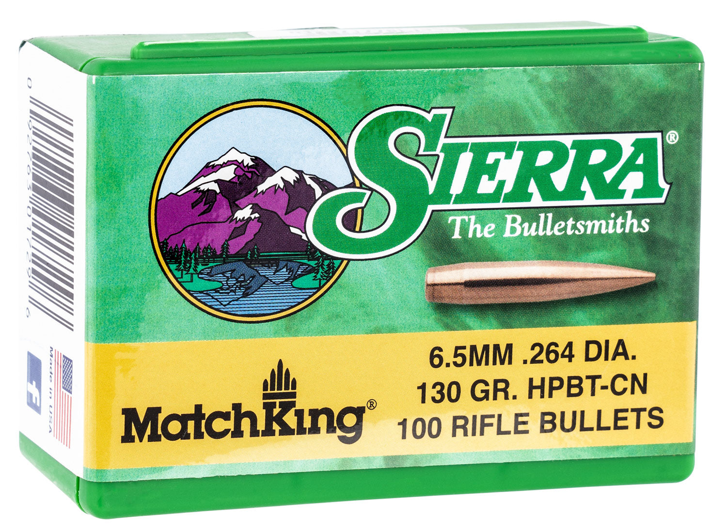 Sierra MatchKing 6.5 Creedmoor 130gr HPBT Reloading Bullets 100/Box