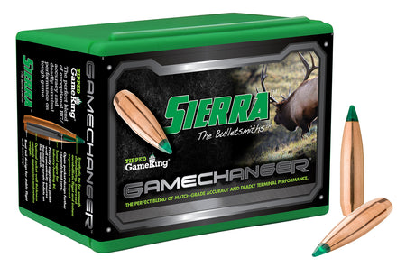 Sierra Tipped GameKing 308 Win 125gr Polymer Tip Hunting Bullets 100/Box