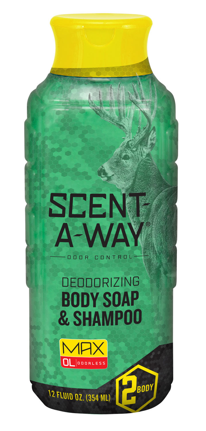 Scent-A-Way Max Odorless Green Soap Vegetable Protein Body Wash 12 oz