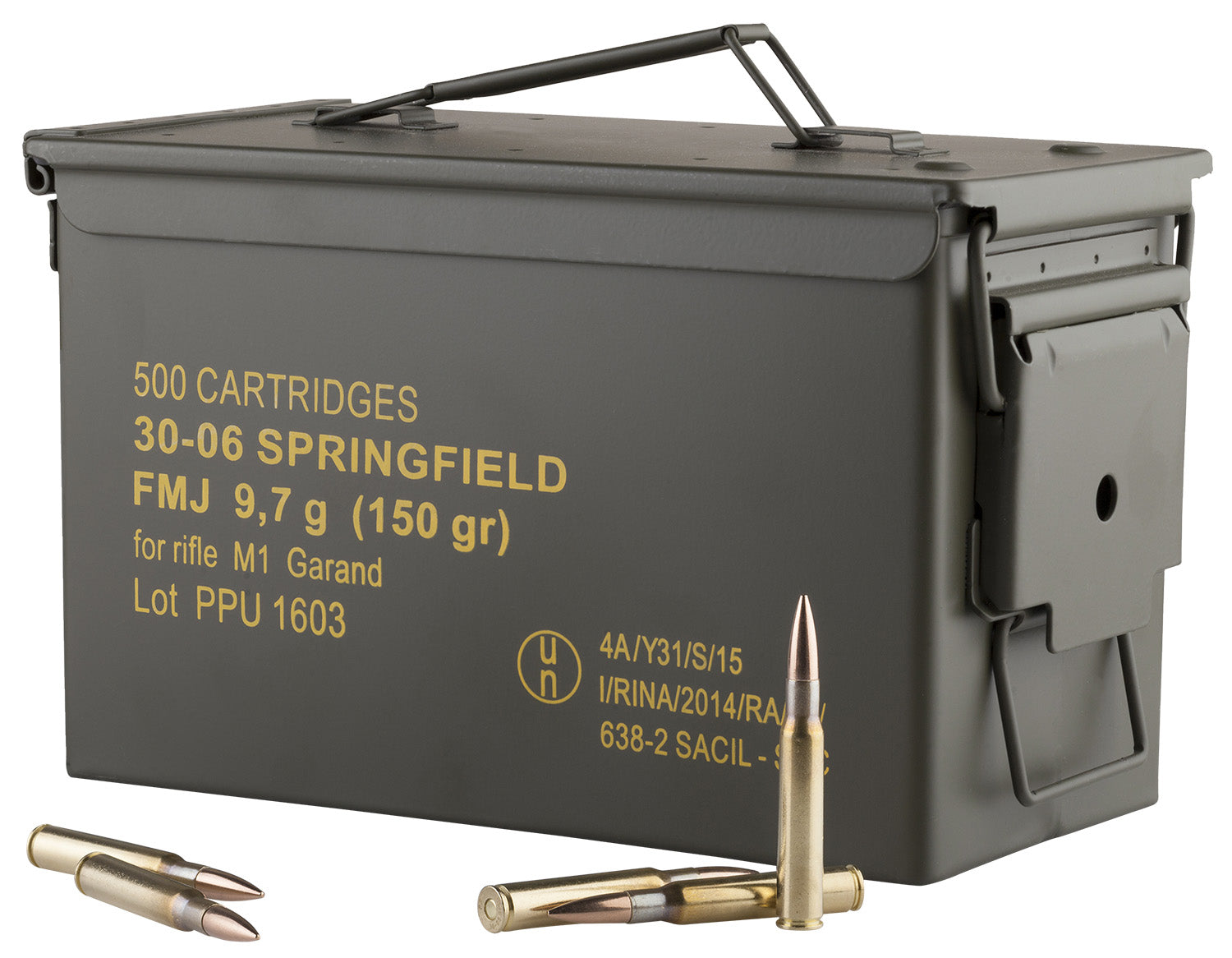 Prvi Partizan .30-06 Springfield PP3006GMC 8605003813743 Full Metal Jacket FMJ 150 Grain