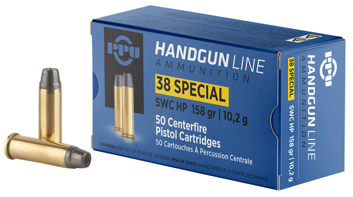 Prvi Partizan .38 Special PPH38SH Semi Wadcutter Hollow Point 158 Grain