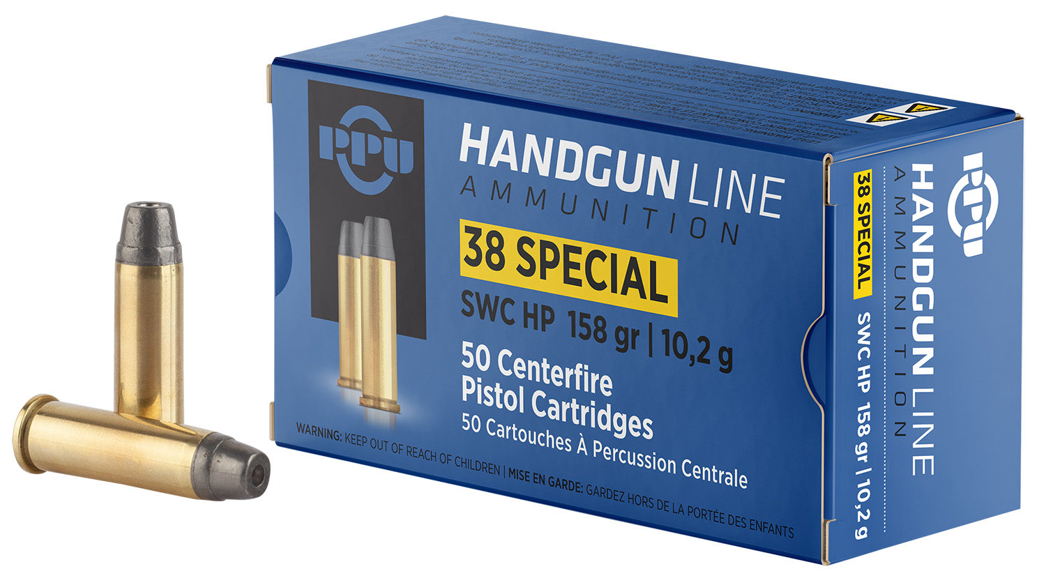 Prvi Partizan .38 Special PPH38SH Semi Wadcutter Hollow Point 158 Grain