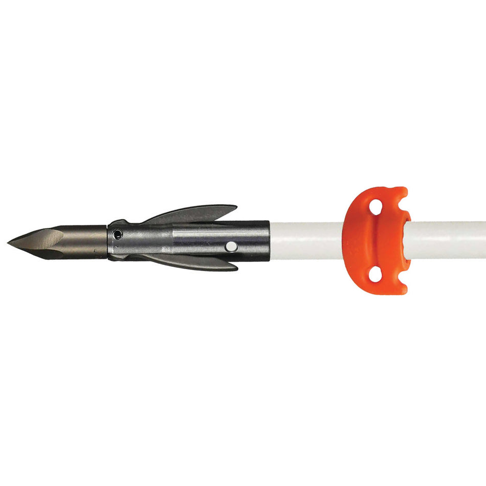 AMS AnKor FX White Bowfishing Arrow with Safety Slide