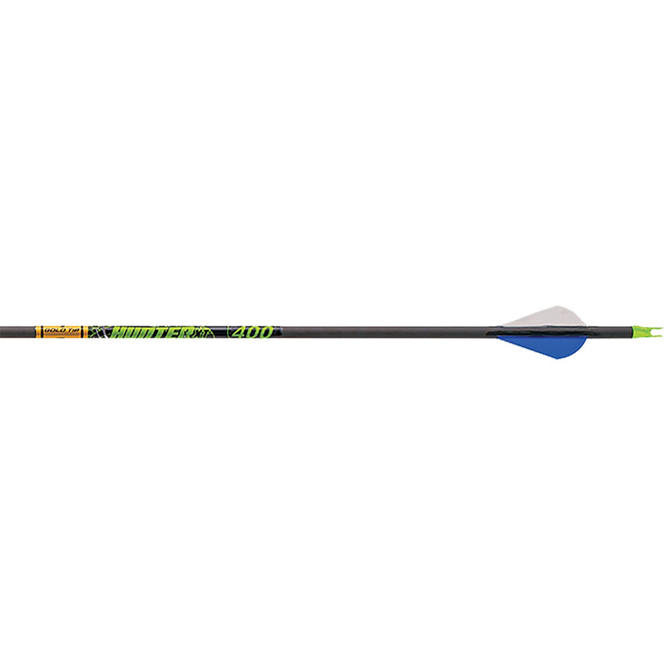 Gold Tip Hunter XT Arrows 400 Spine Raptor Vane 12 Pack