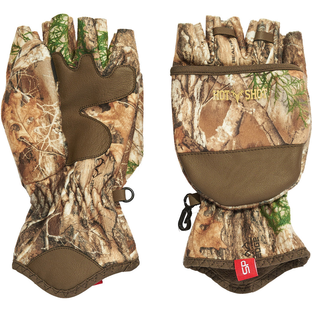 Hot Shot Sling Shot Fleece Archery Mitten Realtree Edge Large