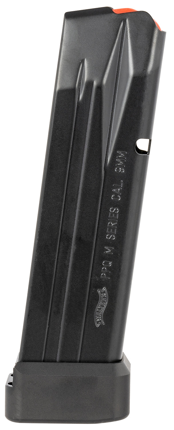 Walther Arms 2830400 9mm Luger 15+2 Round PPQ M2 Black Steel Magazine
