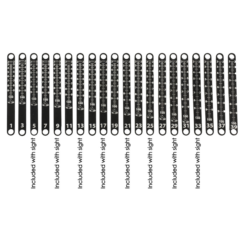 Axcel Achieve XP Metal Sight Tape Scales #7 & #8 for Archery