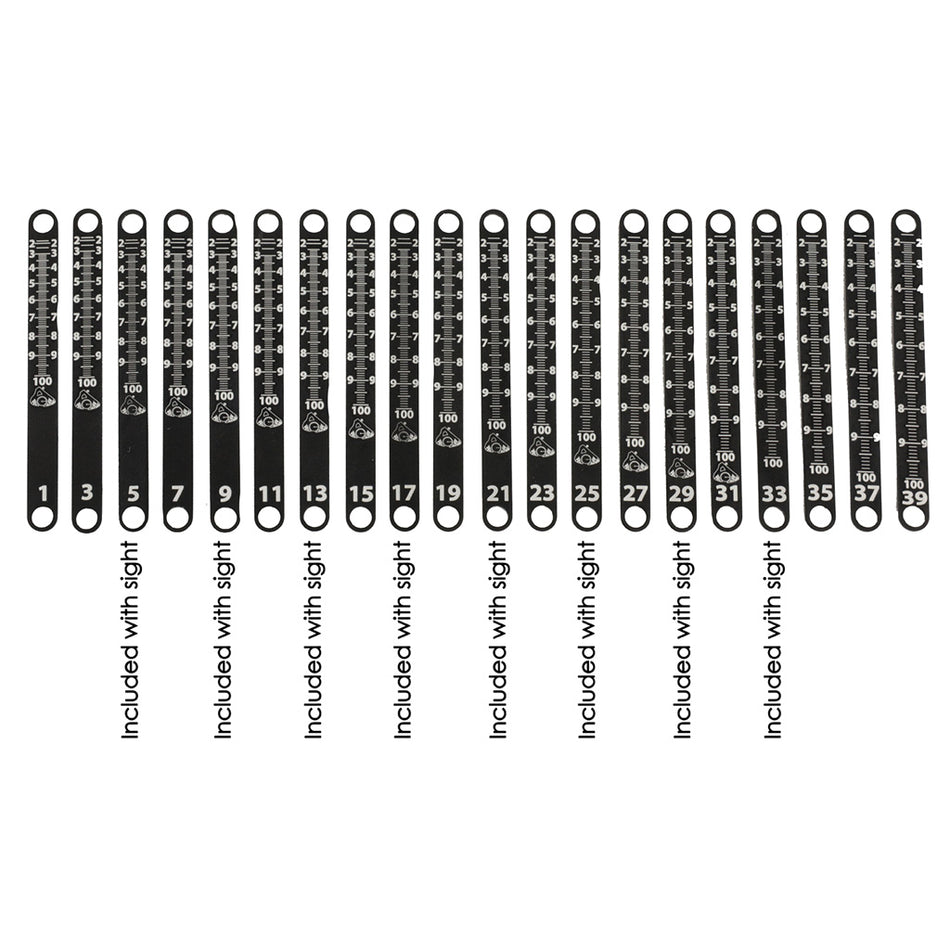 Axcel Achieve XP Sight Tape Scale #39 & #40 Metal