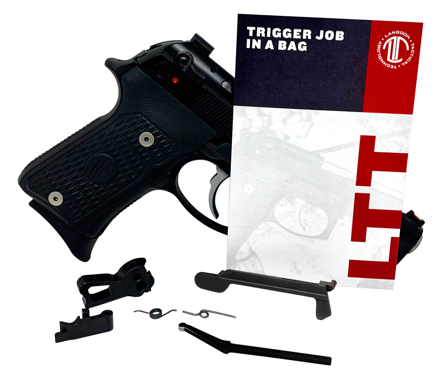 Langdon Tactical LTTTJIBOP13 Trigger Upgrade Kit Black Curved Beretta 92/96/M9