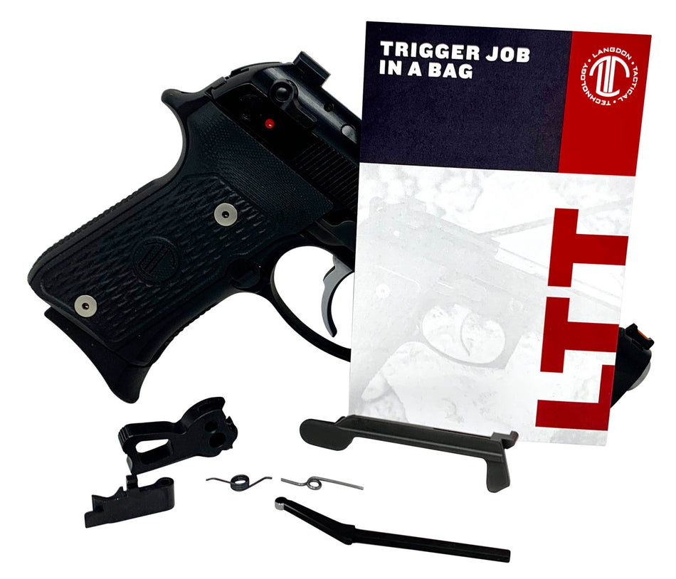 Langdon Tactical LTTTJIBOP13 Trigger Upgrade Kit Black Curved Beretta 92/96/M9
