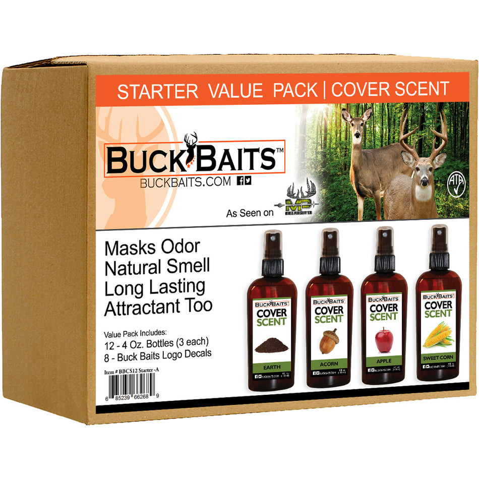 Buck Baits Masking and Food Cover Scent Starter Kit 3 oz.