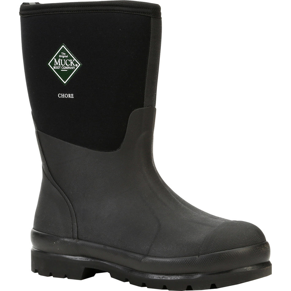 Muck Classic Mid Boot Black Waterproof Neoprene Size 12