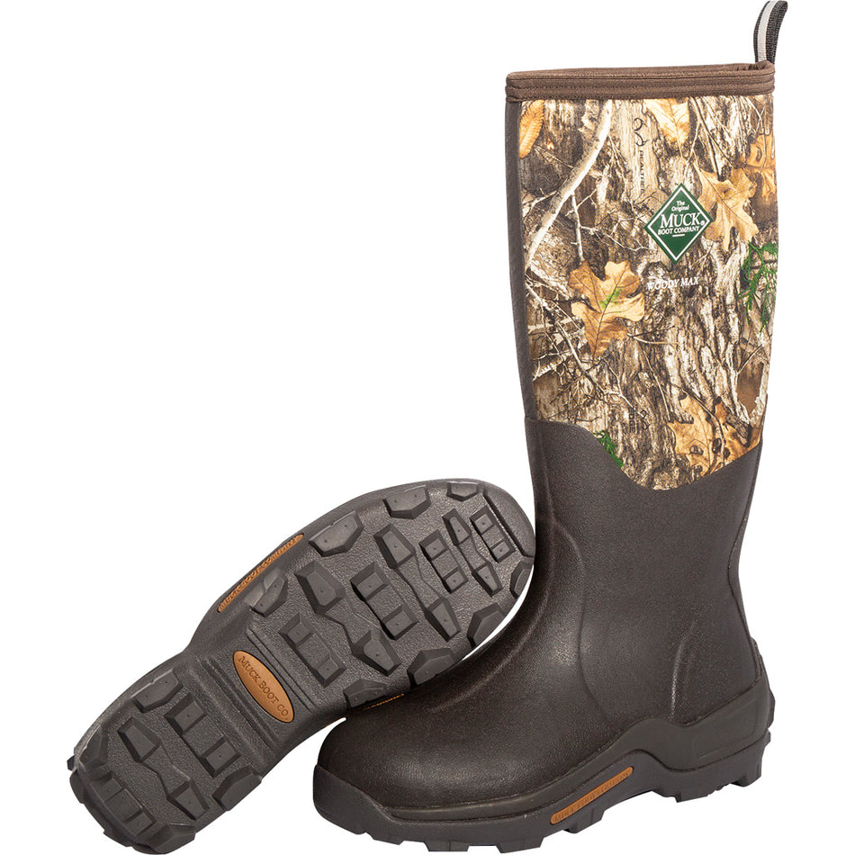 Muck Woody Max Insulated Rubber Boot Realtree Edge Men's Size 13