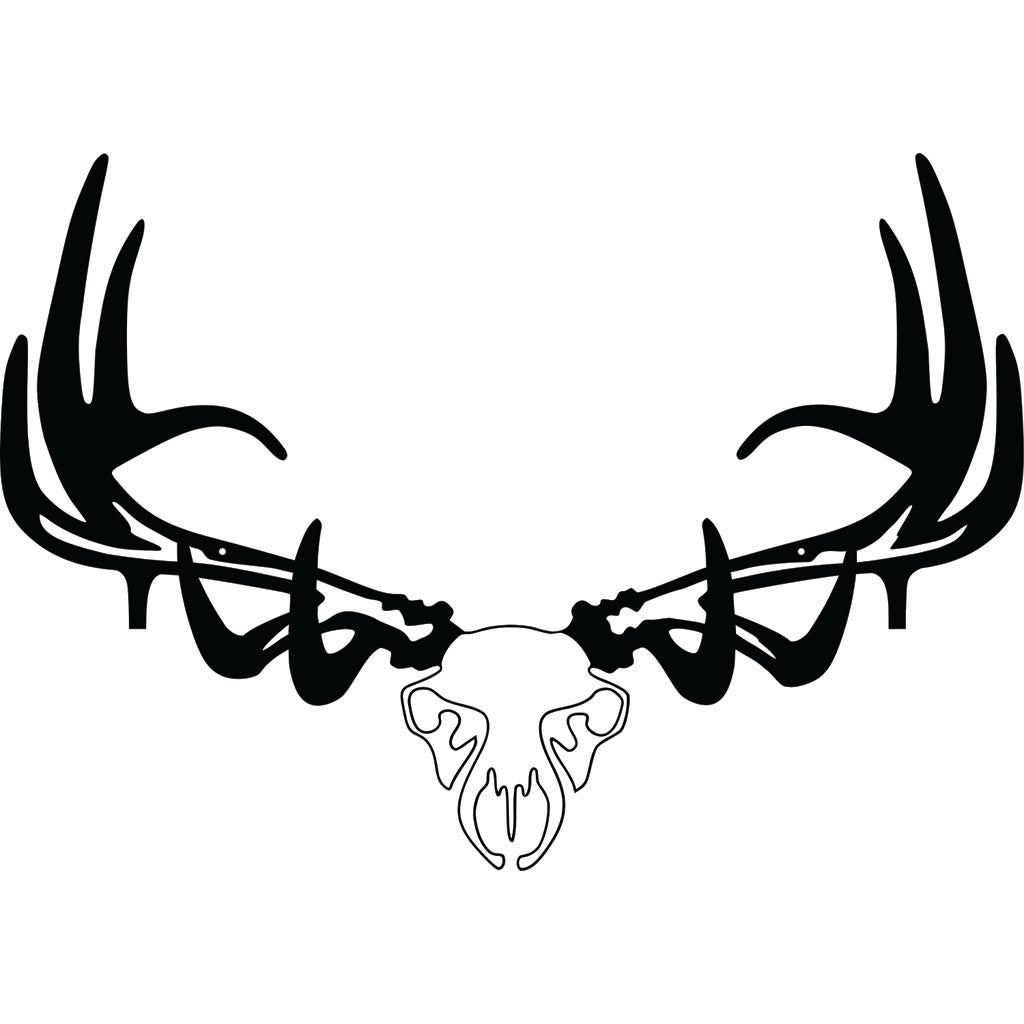Raxx Bow Wall Hanger Elk Skull Design with Dual Rubber Coated Hooks