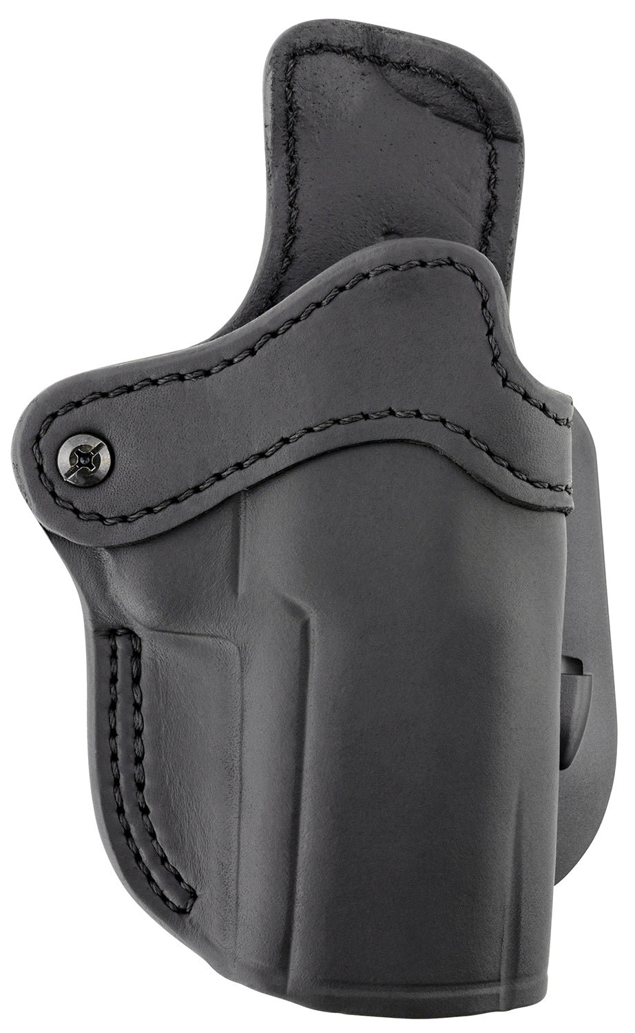 1791 Gunleather BH2.4 Optic Ready Outside Waistband Stealth Black Leather Paddle Holster, Fits Walther PPQ & Sig P320