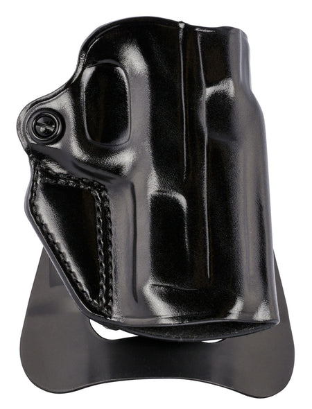 Galco SM2858B Speed Master 2.0 Right Hand OWB Black Leather Paddle Holster, S&W M&P Shield EZ 380