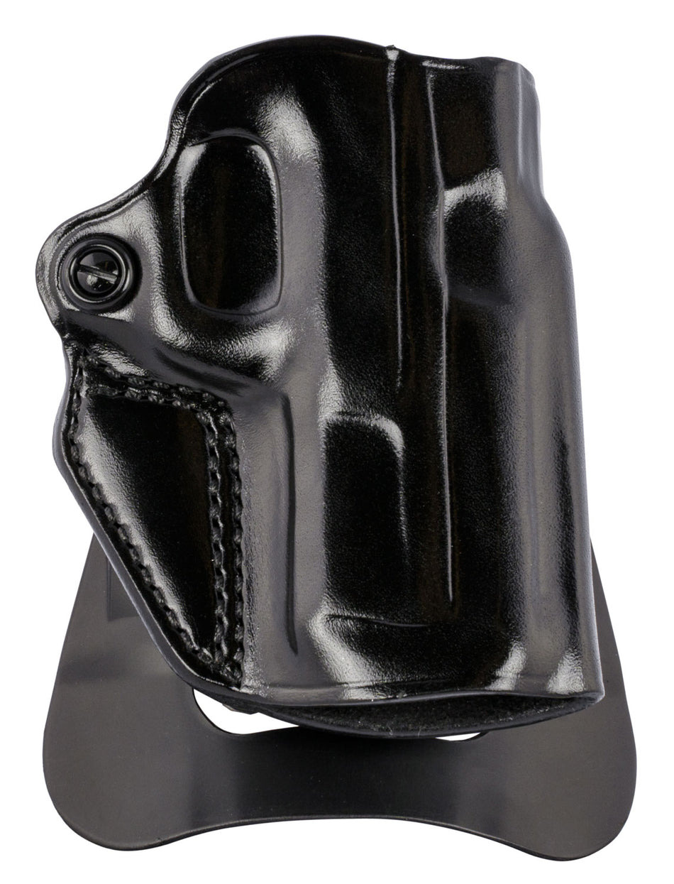 Galco SM2858B Speed Master 2.0 Right Hand OWB Black Leather Paddle Holster, S&W M&P Shield EZ 380