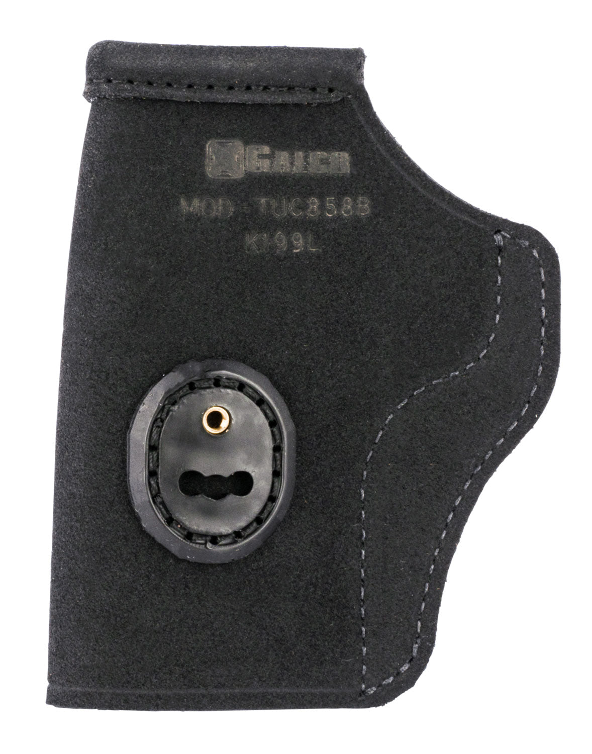 Galco TUC858B Tuck-N-Go 2.0 Ambidextrous IWB Black Leather UniClip/Stealth Clip Holster, S&W M&P Shield EZ