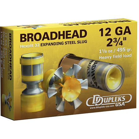 DDupleks 12 Gauge 12H32  2.75" 1-1/8oz Slug
