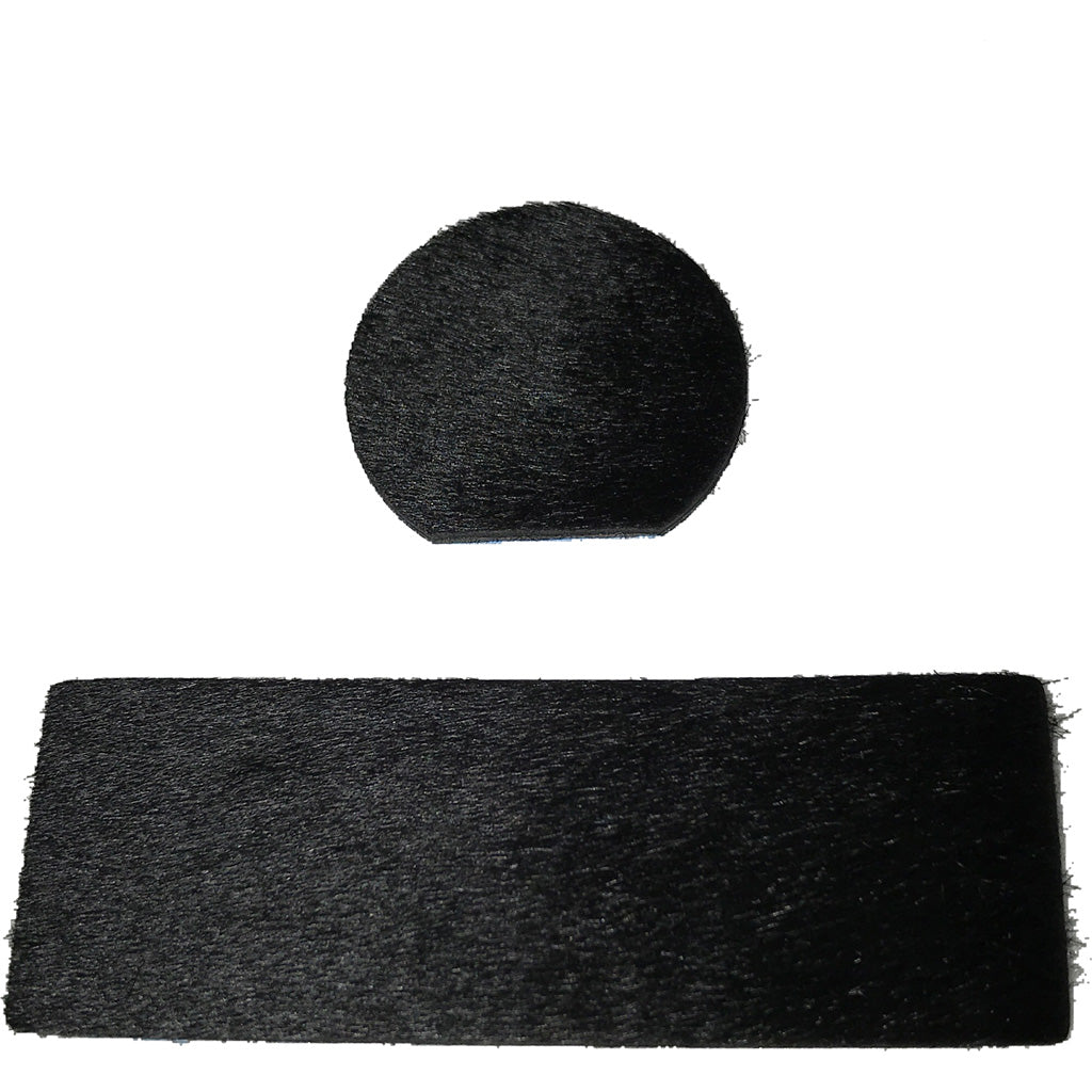 Cir-Cut Black Calf Hair Arrow Rest Kit 2 pc. for Right Hand Bows