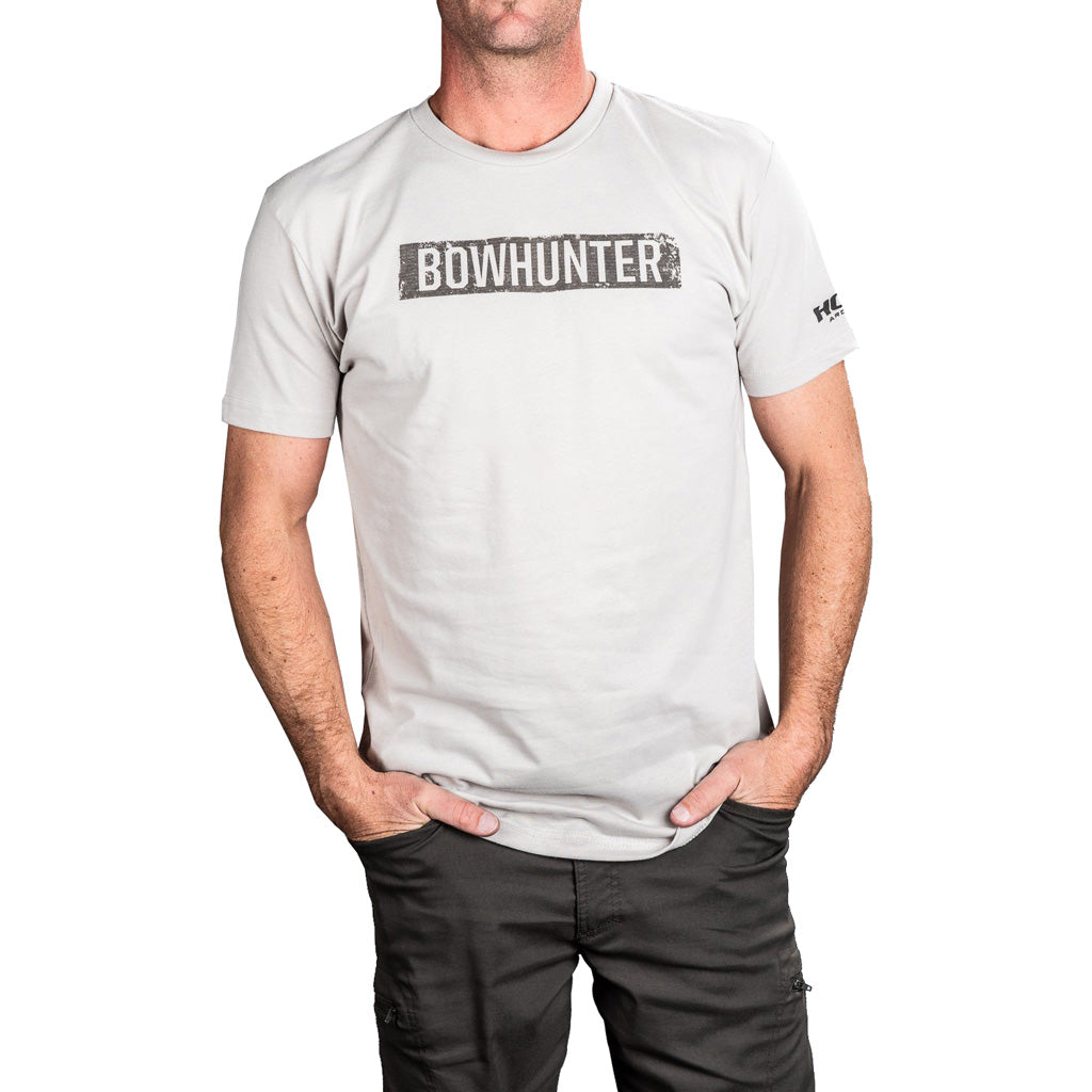 Hoyt Bowhunter Tee Shirt Large Khaki Cotton Poly Blend