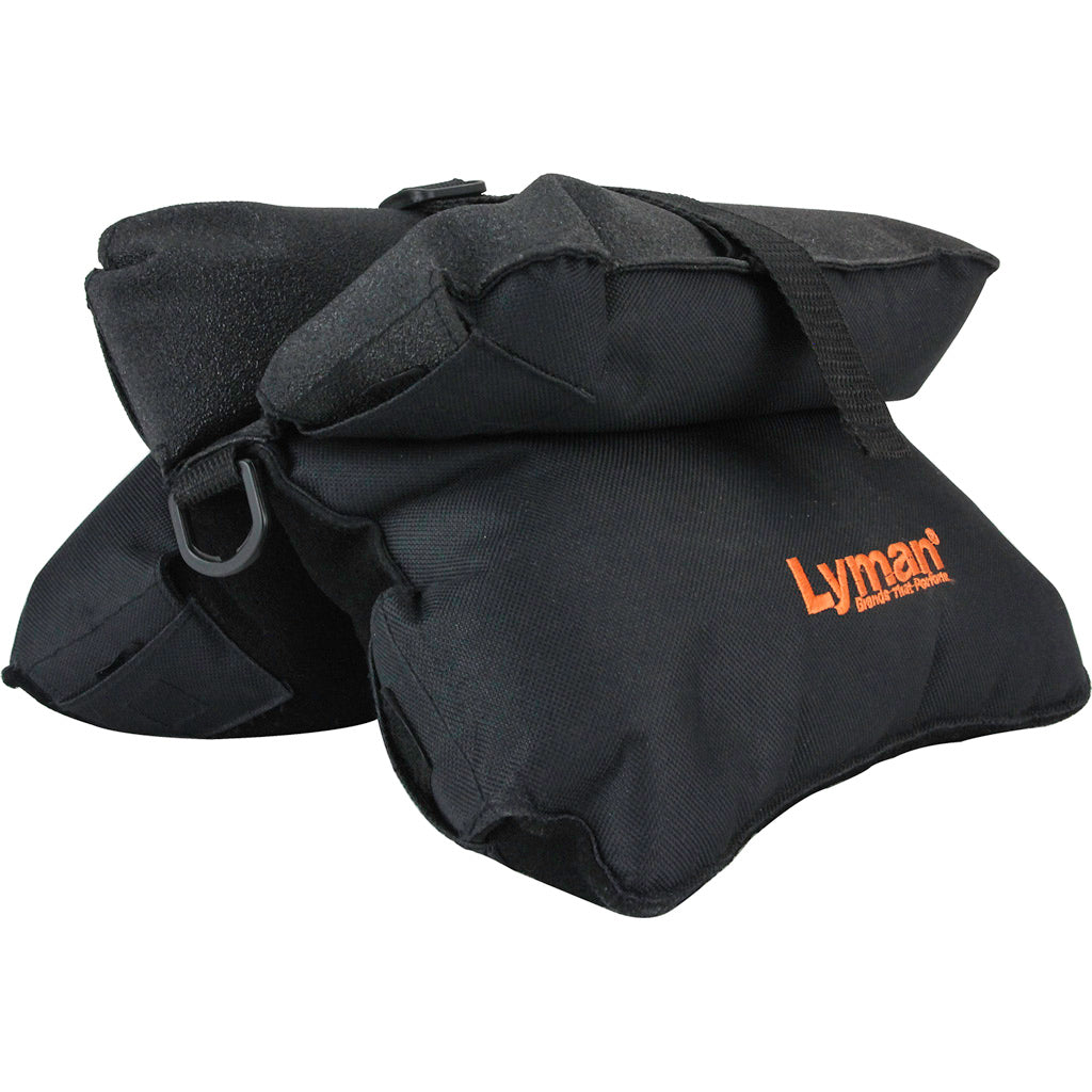 Lyman Filled Bench Rest Shooting Bag Black Nylon Micro-Suede