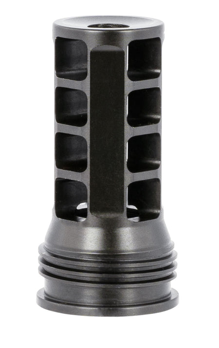 Huxwrx OSS QD 762 Muzzle Brake & Suppressor Mount Black 5/8-24 30 Cal