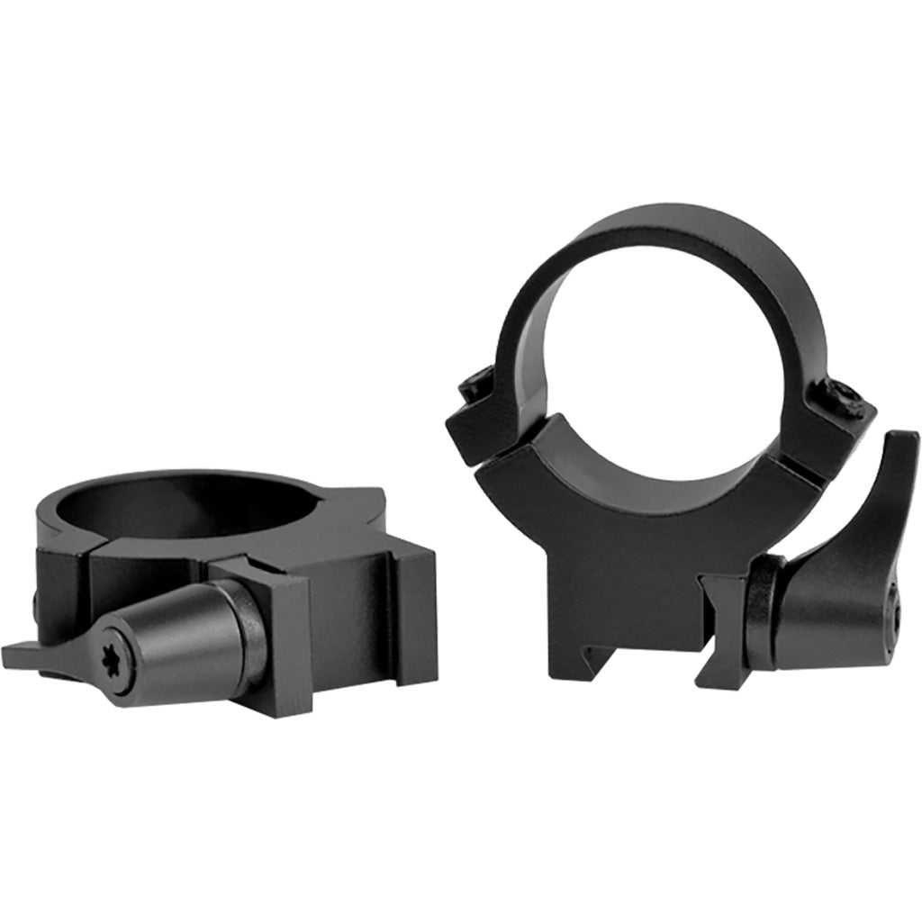 Warne Maxima QD Rimfire Scope Ring 1 Inch High Matte Black 3/8" Dovetail