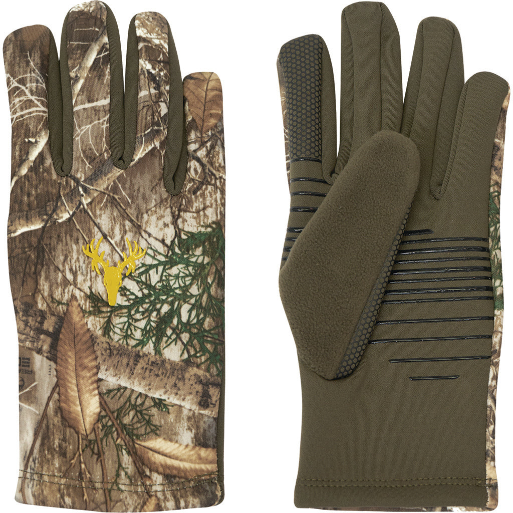 Hot Shot Hawktail Realtree Edge Youth Stretch-Fit Gloves