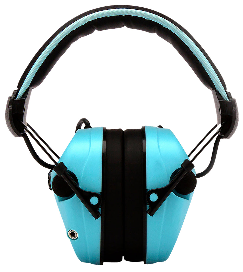 Pyramex Venture Gear Sentinel Electronic Muff 26 dB NRR Over-the-Head Powder Blue/Black 1 Pair