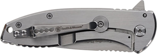 Smith & Wesson Executive Platinum 3" SS Drop Point Folder Knife with Pocket Clip