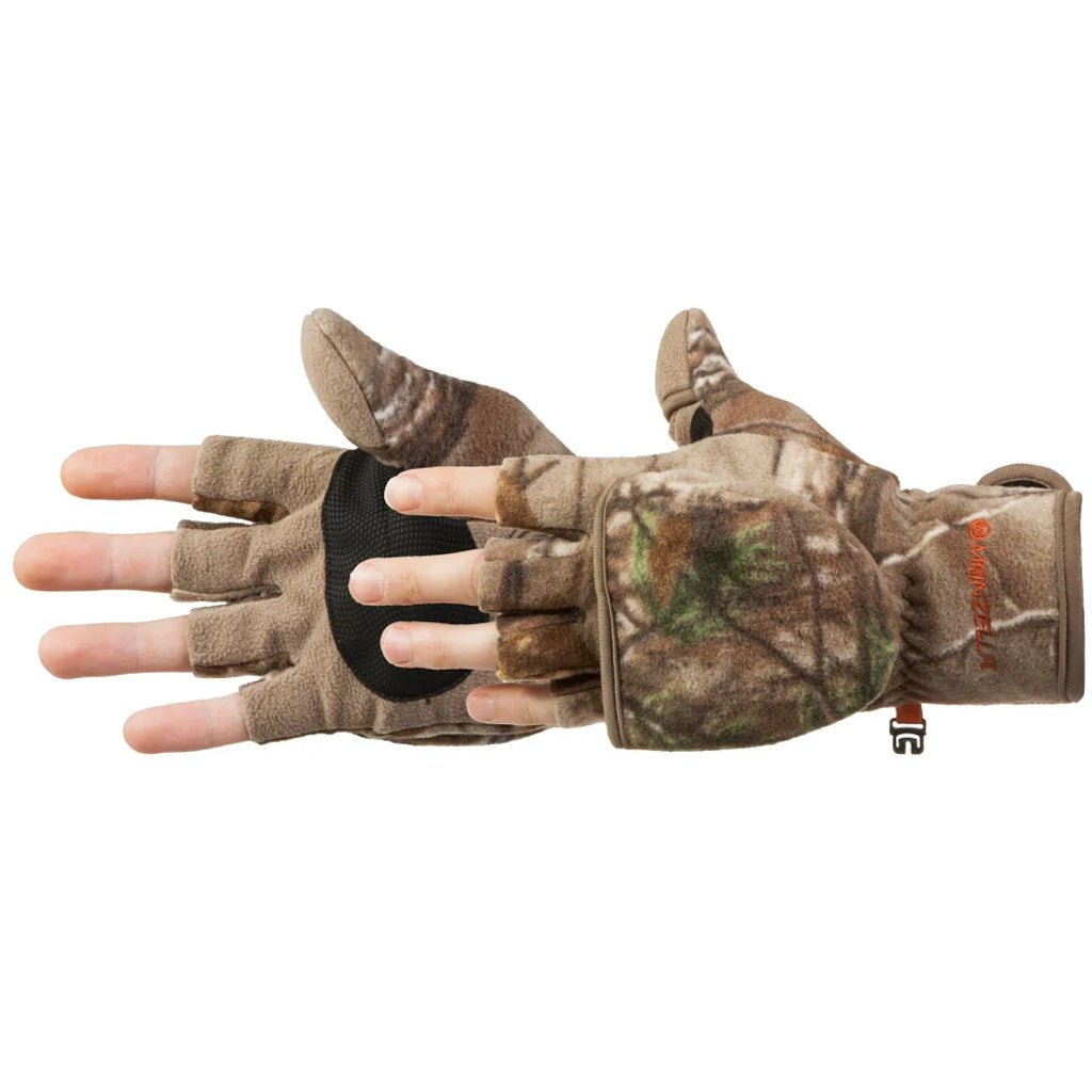 Manzella Realtree Edge Bowhunter Convertible Mitten to Half-Finger Glove X-Large