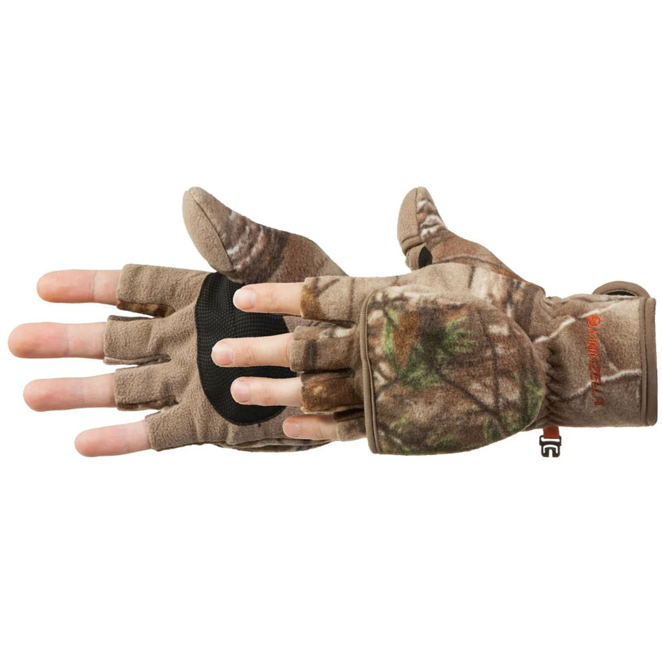 Manzella Realtree Edge Bowhunter Convertible Mitten to Half-Finger Glove X-Large