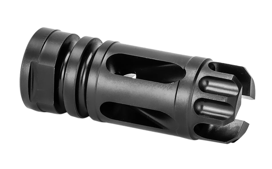 Griffin Armament XHP556FC Gate-LOK Flash Compensator 5.56x45mm NATO 1/2"-28 tpi Black Nitride Stainless