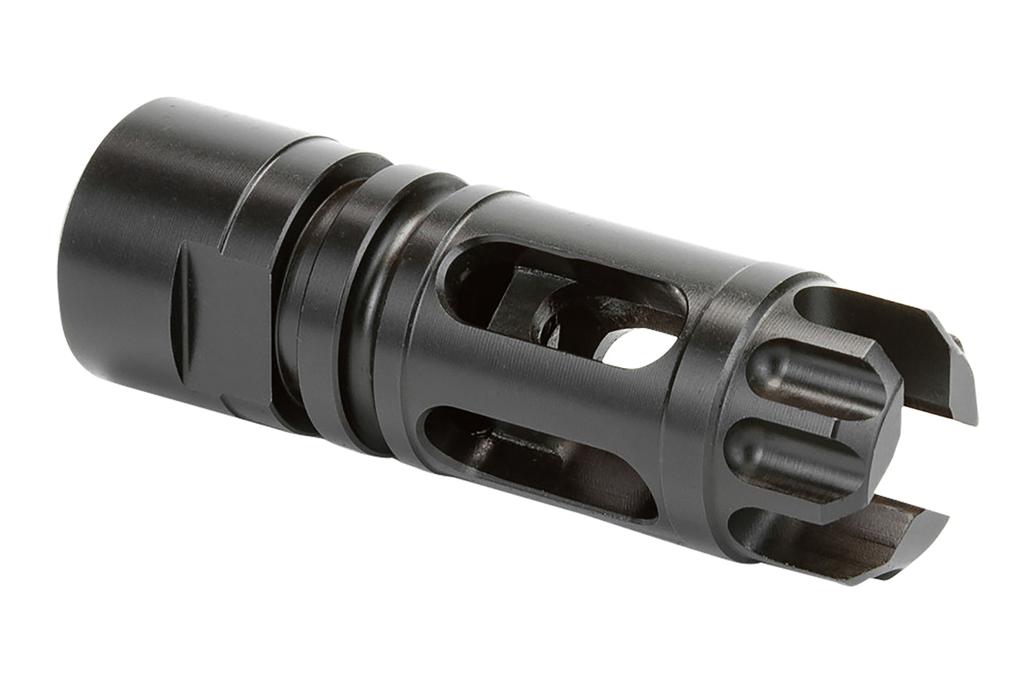 Griffin Armament XHP762FCM Gate-LOK Flash Compensator 7.62mm 5/8"-24 tpi Black Nitride Stainless