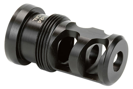 Griffin Armament TMPB30C5824 Paladin 2-Port Taper Mount Brake 30 Cal 5/8"-24 tpi Black Melonite QPQ Stainless