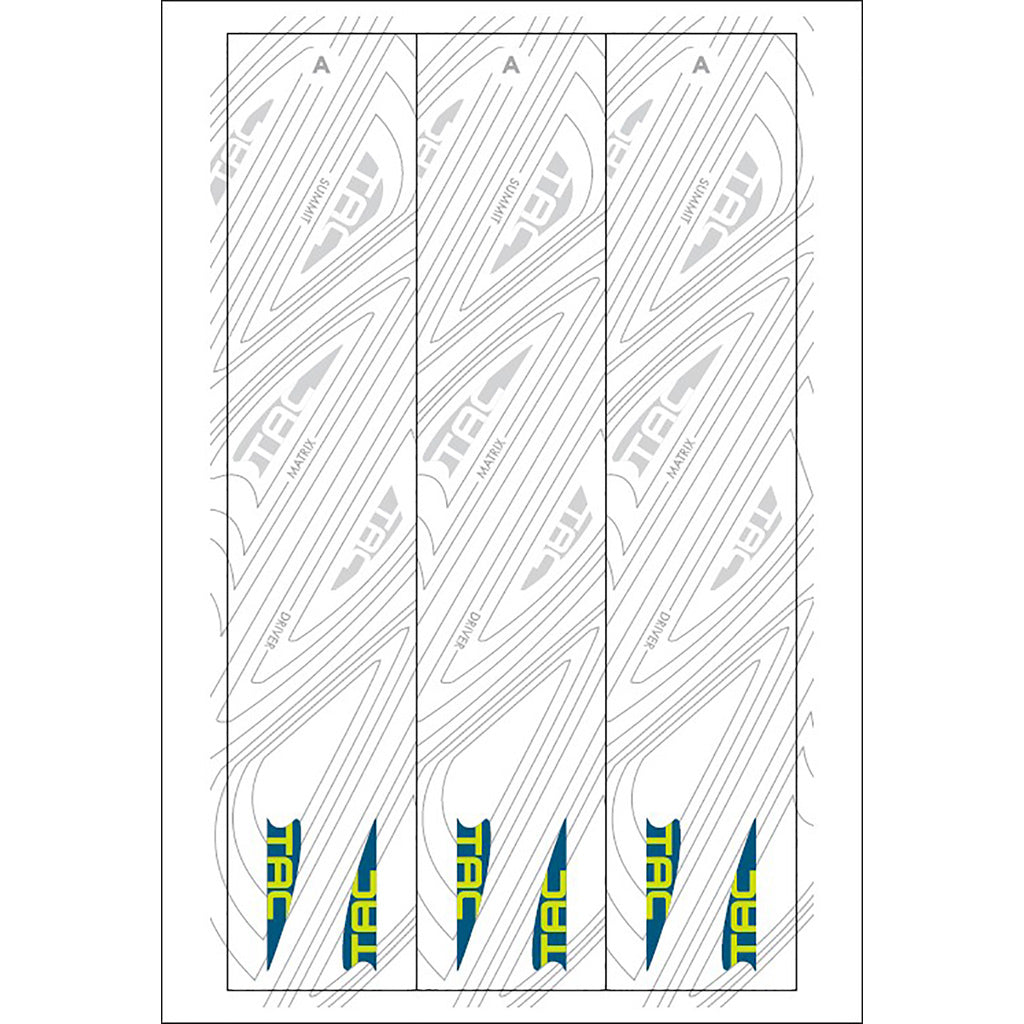 TAC Vane Arrow Wraps White Size A 3.625 in. Pack of 13