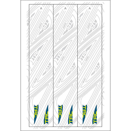TAC Vane Arrow Wraps White Size A 3.625 in. Pack of 13
