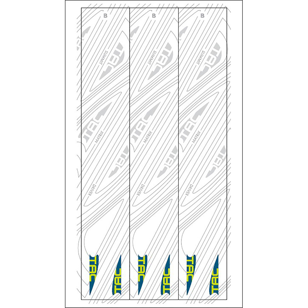 TAC Vane Arrow Wraps White Size B 4.625 in. Pack of 13