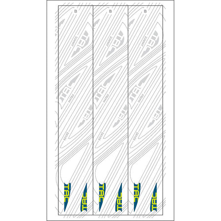 TAC Vane Arrow Wraps White Size B 4.625 in. Pack of 13
