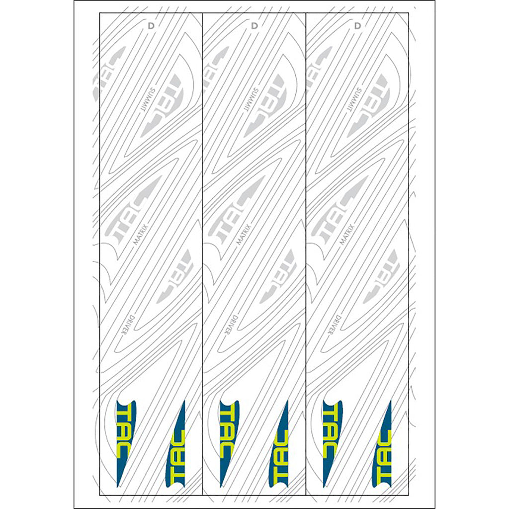 TAC Vane Arrow Wraps White Size D 4.675 in. Pack of 13