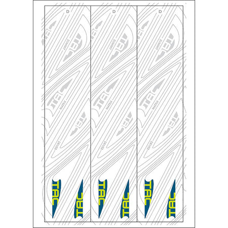 TAC Vane Arrow Wraps White Size D 4.675 in. Pack of 13