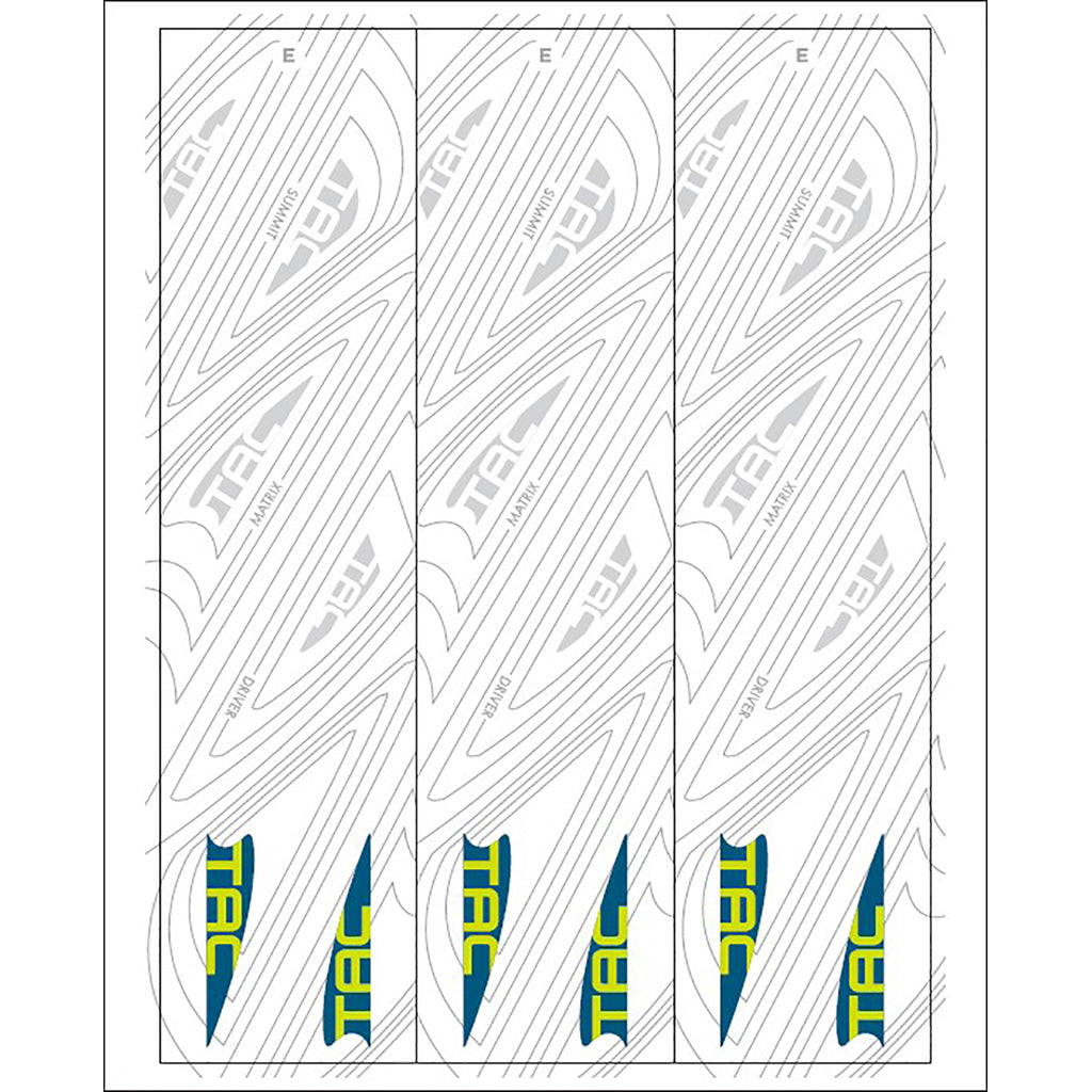 TAC Vane Arrow Wraps White Size E 4.675 in. Pack of 13