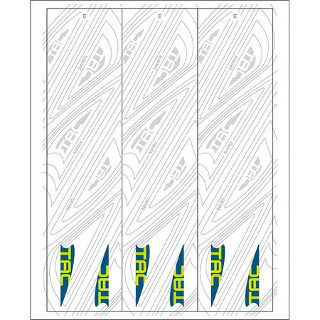 TAC Vane Arrow Wraps White Size E 4.675 in. Pack of 13