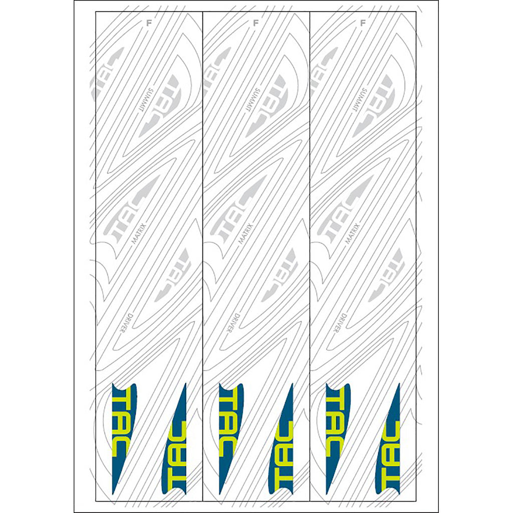 TAC Vane Arrow Wraps White Size F 5.5 in. Pack of 13