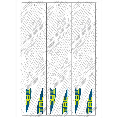 TAC Vane Arrow Wraps White Size F 5.5 in. Pack of 13