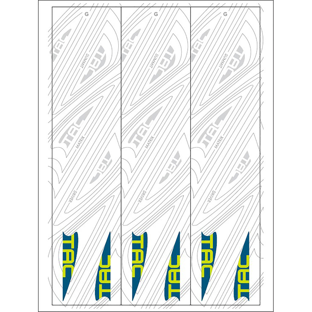 TAC Vane Arrow Wraps White Size G 5.5 in. Pack of 13