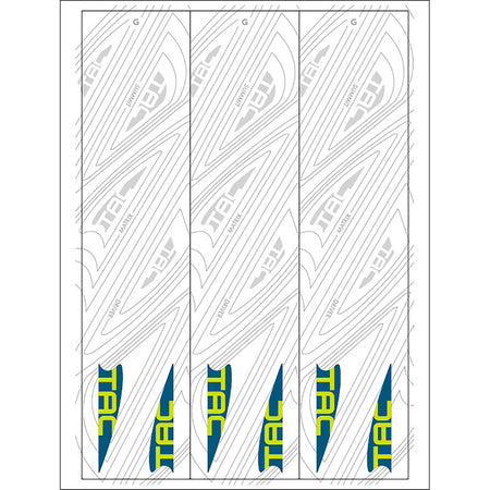 TAC Vane Arrow Wraps White Size G 5.5 in. Pack of 13